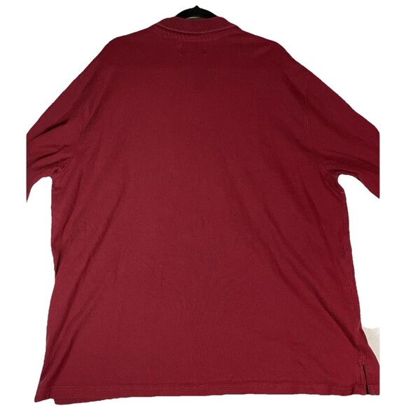 Vintage Polo Ralph Lauren Rugby Shirt Men XXL Maroon Equestrian Crest Logo - Picture 5 of 5
